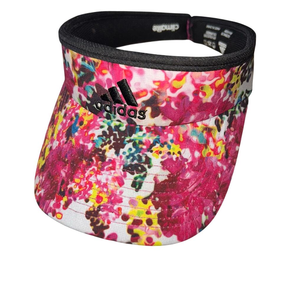 Adidas Visor Ladies Multicolor Climalite Open Back 118 Golf Tennis Hat